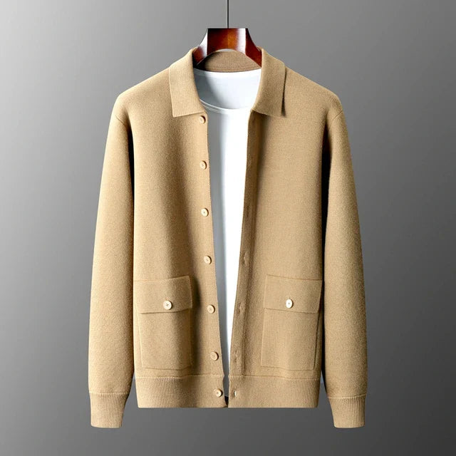 Cardigan en laine pour homme en tricot doux et durable 2