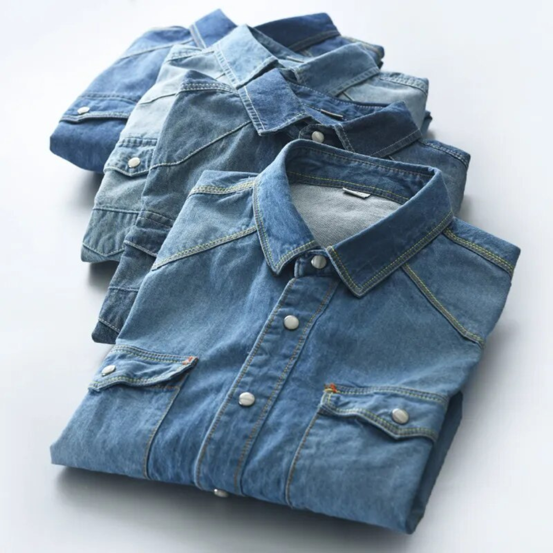 Chemise à boutons en coton brossé pour homme confortable 2