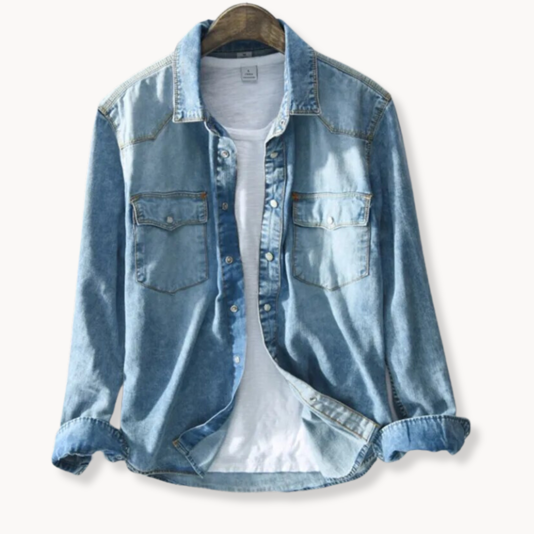 Chemise à boutons en coton brossé pour homme confortable 5