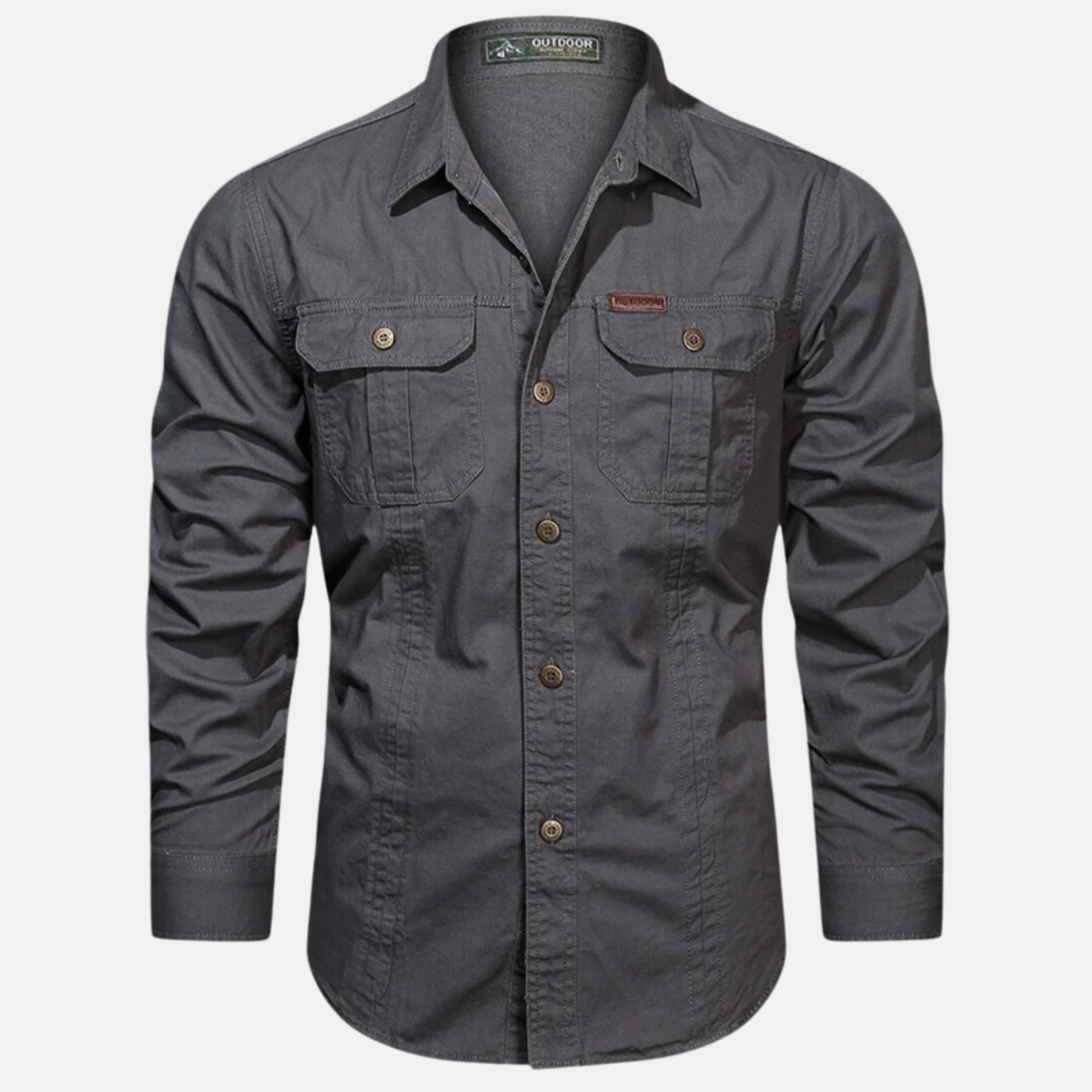 Chemise cargo homme en tissu premium moderne avec poches 5