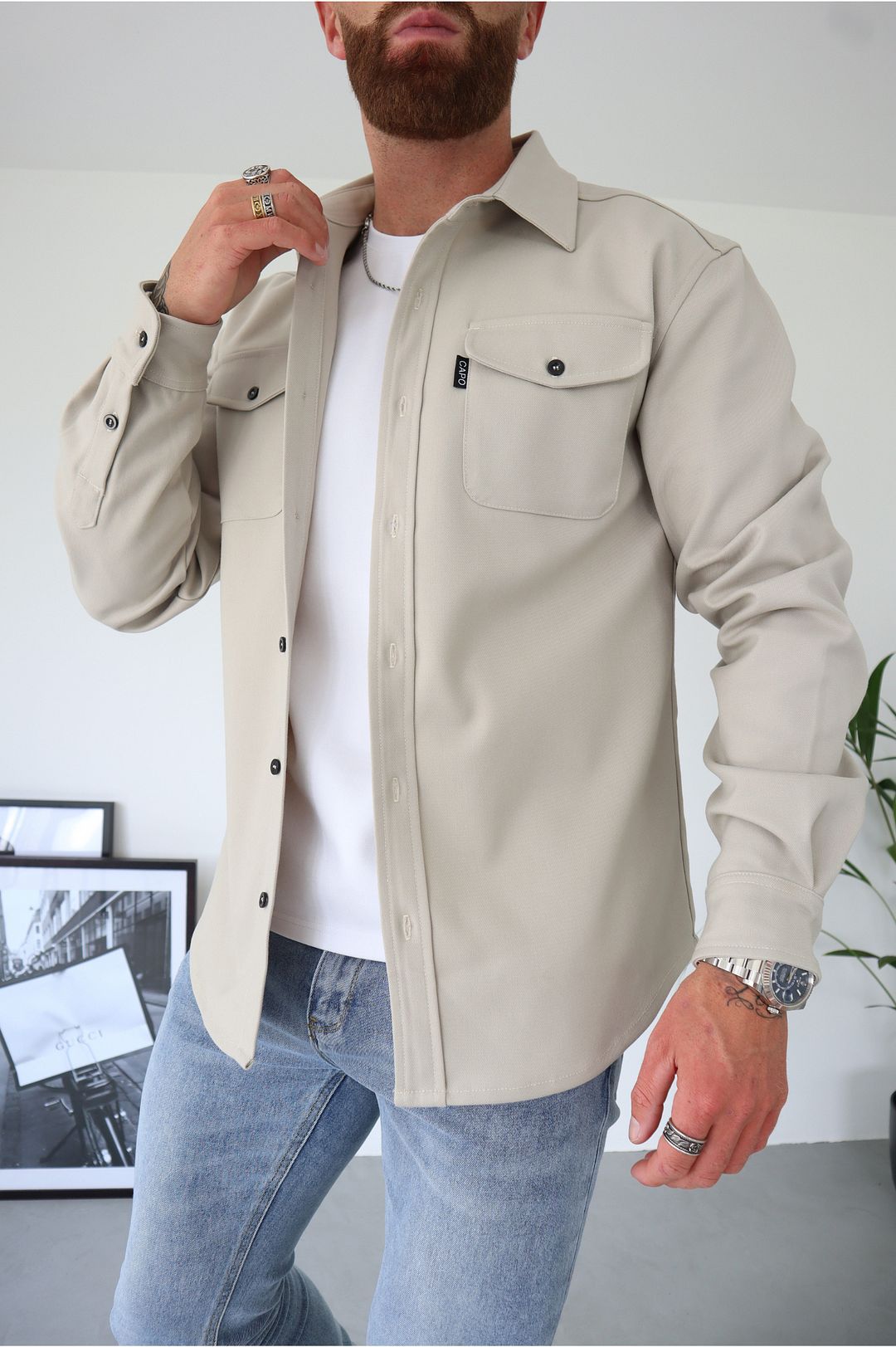 Chemise décontractée en coton doux pour homme 6