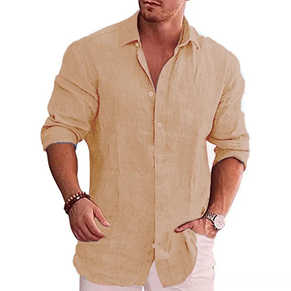 Chemise décontractée en coton pour homme avec col classique 5