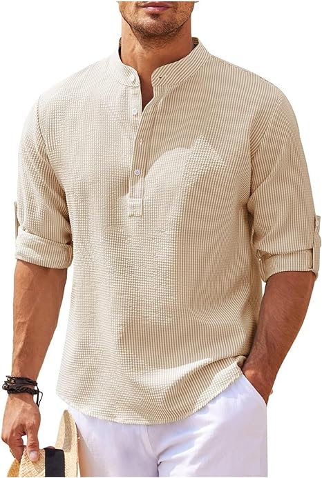Chemise décontractée en coton pour homme coupe moderne 7