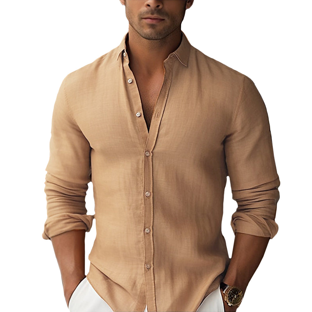 Chemise décontractée légère pour homme en tissu respirant 3