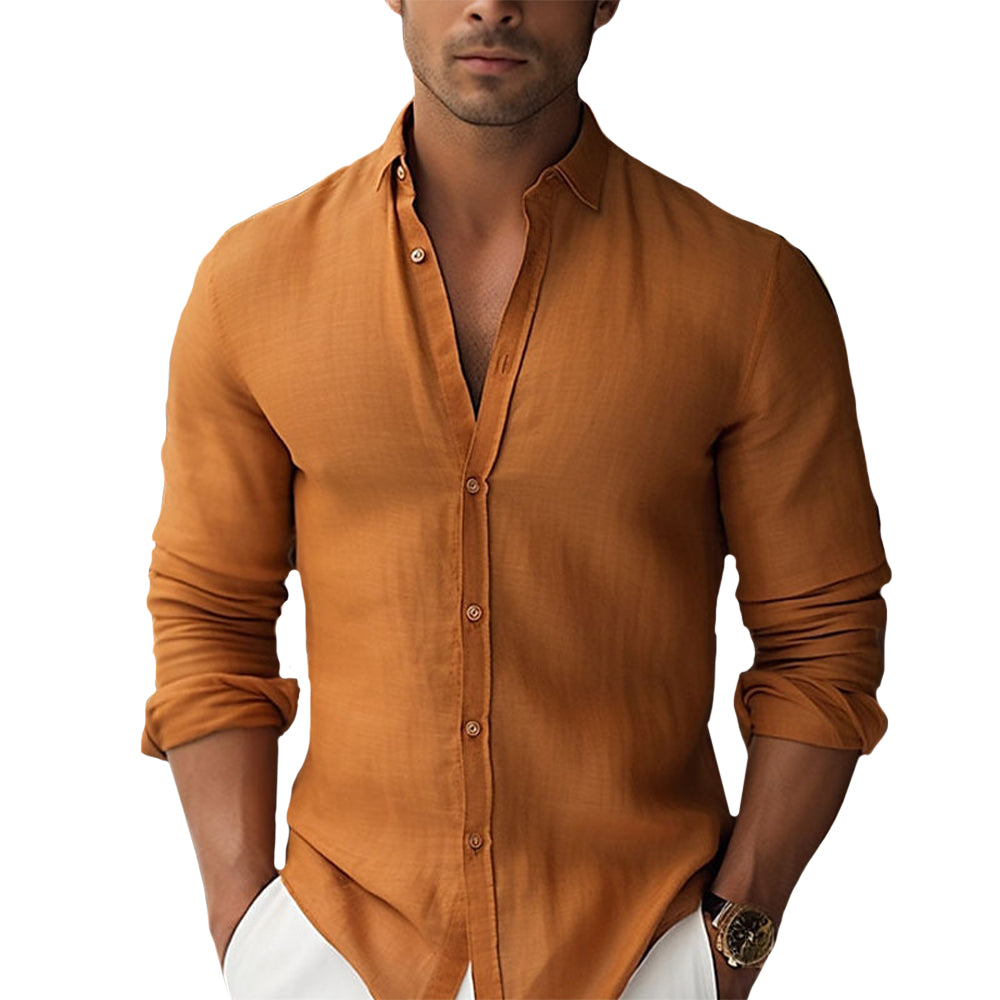 Chemise décontractée légère pour homme en tissu respirant 4