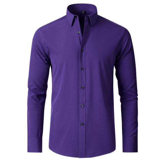 Chemise élastique homme en tissu durable 10