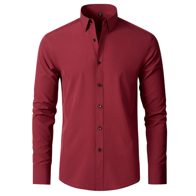 Chemise élastique homme en tissu durable 7