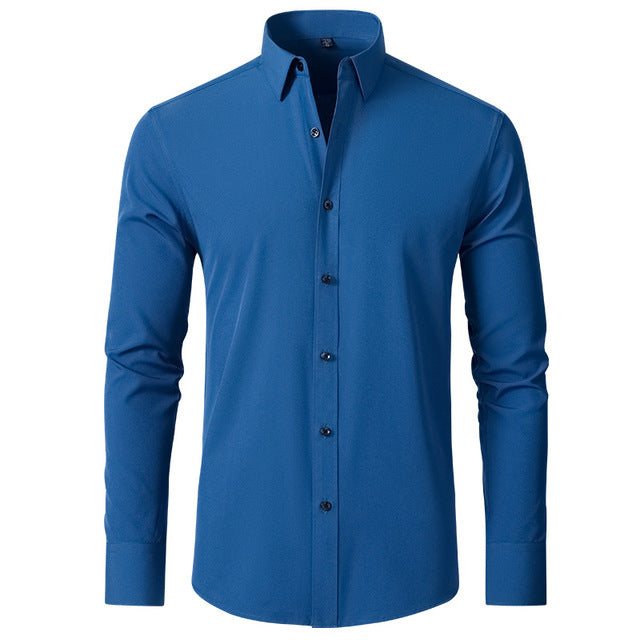 Chemise élastique homme en tissu durable 8