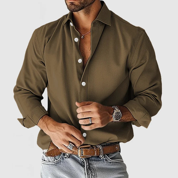 Chemise élégante en coton pour homme 11
