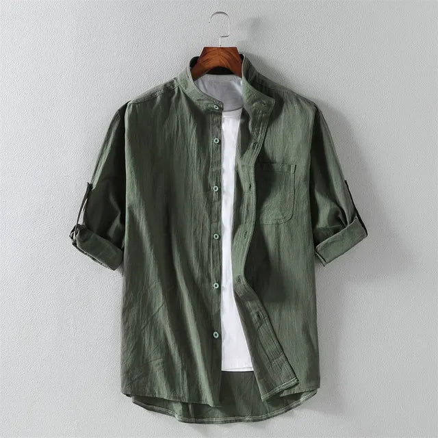 Chemise en coton homme à manches courtes élégante et moderne 7