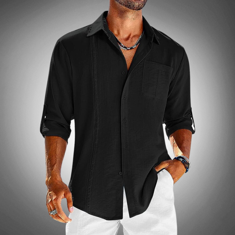 Chemise en coton homme classique à boutons 10