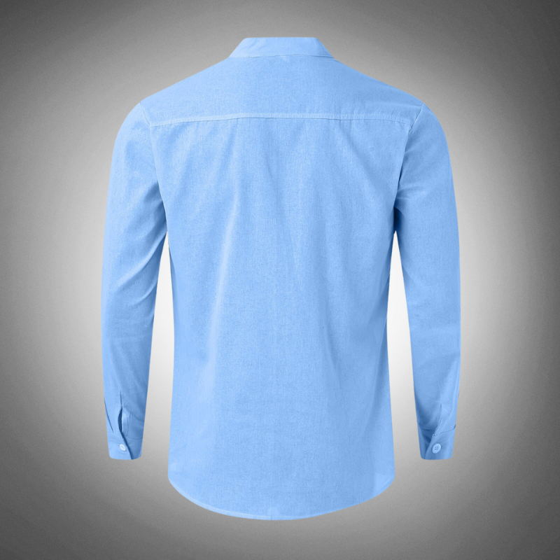 Chemise en coton homme classique à boutons 2