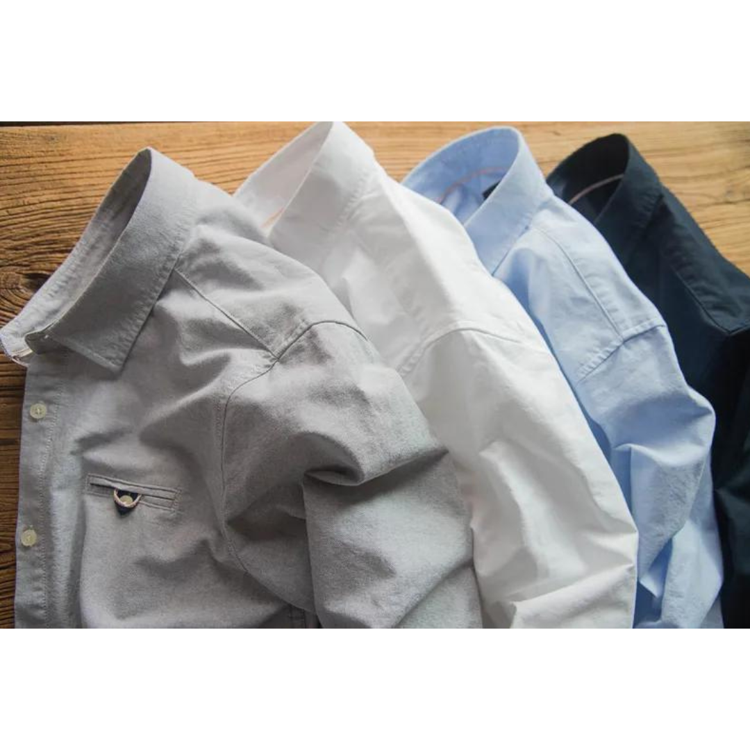 Chemise en coton homme classique avec patch 4