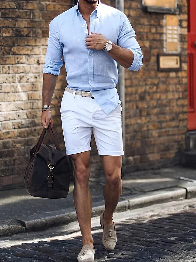 Chemise en coton homme élégante avec coupe ajustée 2