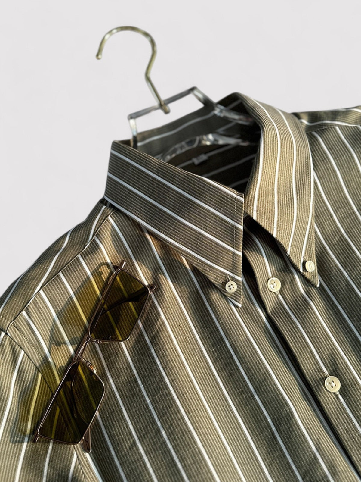 Chemise en coton homme slim à rayures 3