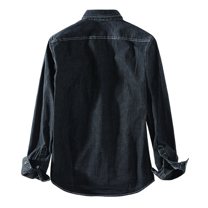 Chemise en denim homme avec accents western 3