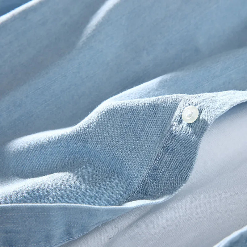 Chemise en denim homme avec accents western 4