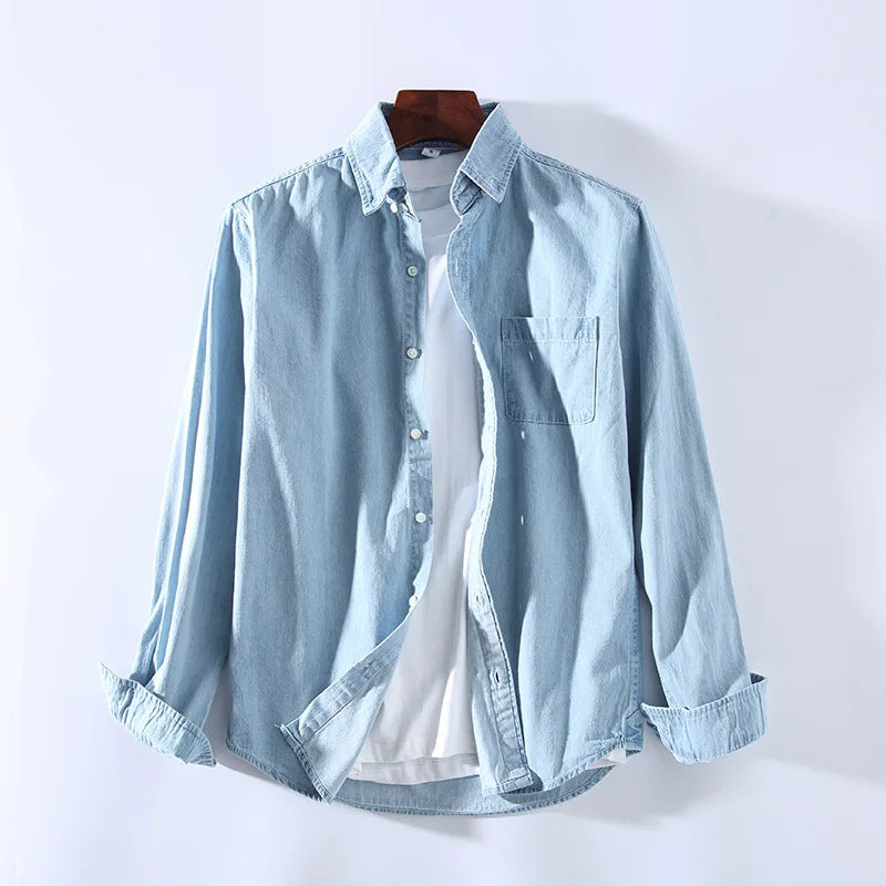 Chemise en denim homme avec accents western 5