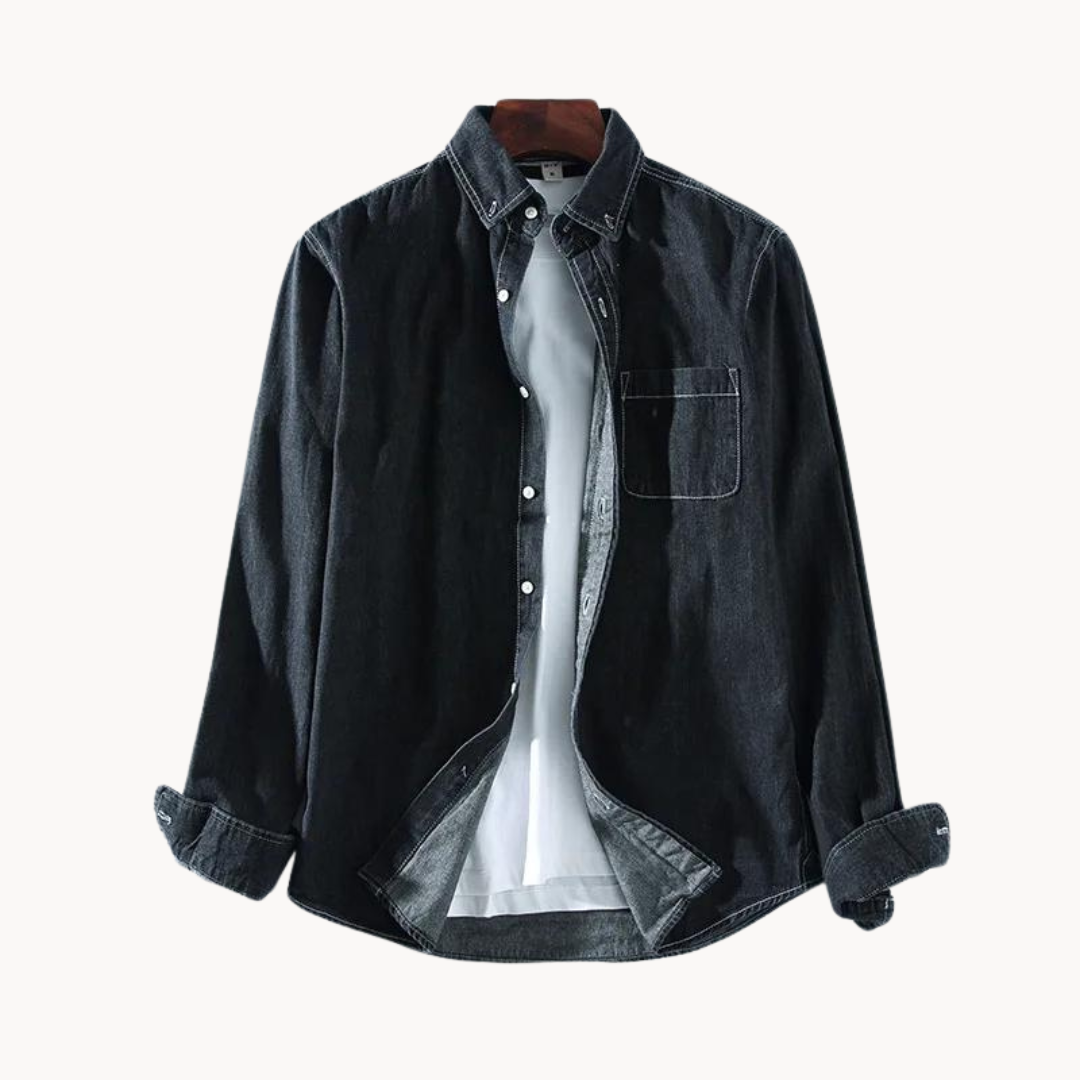 Chemise en denim homme avec accents western 7