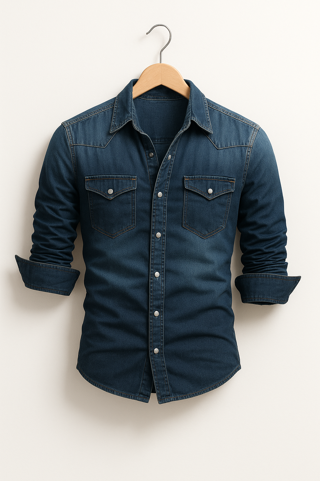 Chemise en denim homme décontractée et élégante 3
