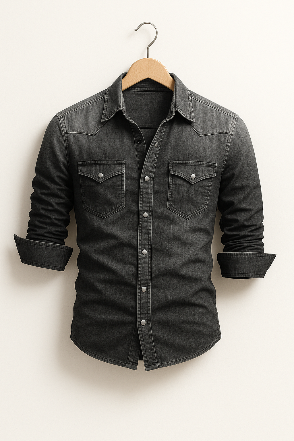 Chemise en denim homme décontractée et élégante 7