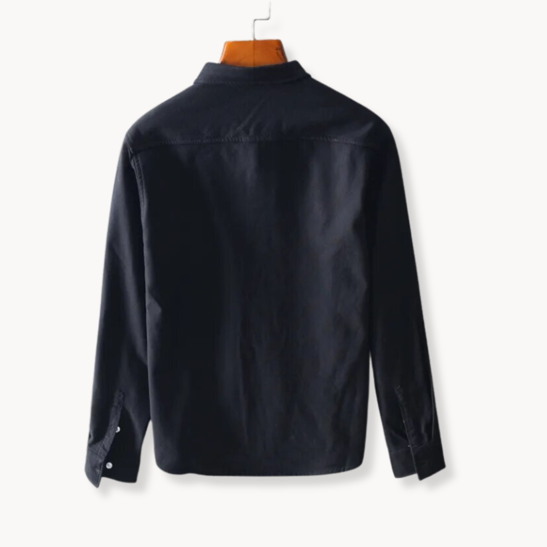 Chemise en flanelle homme élégante avec col classique 2