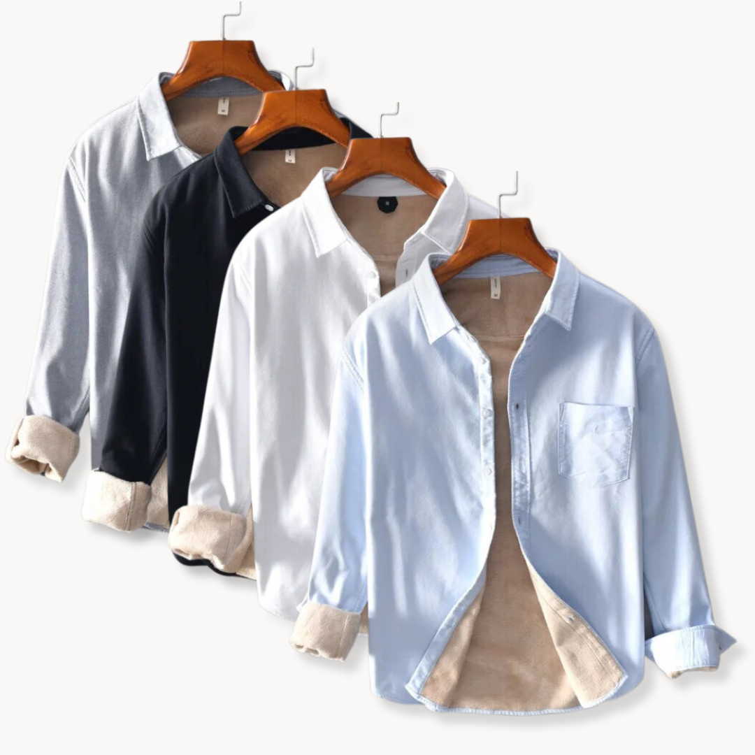 Chemise en flanelle homme élégante avec col classique 4