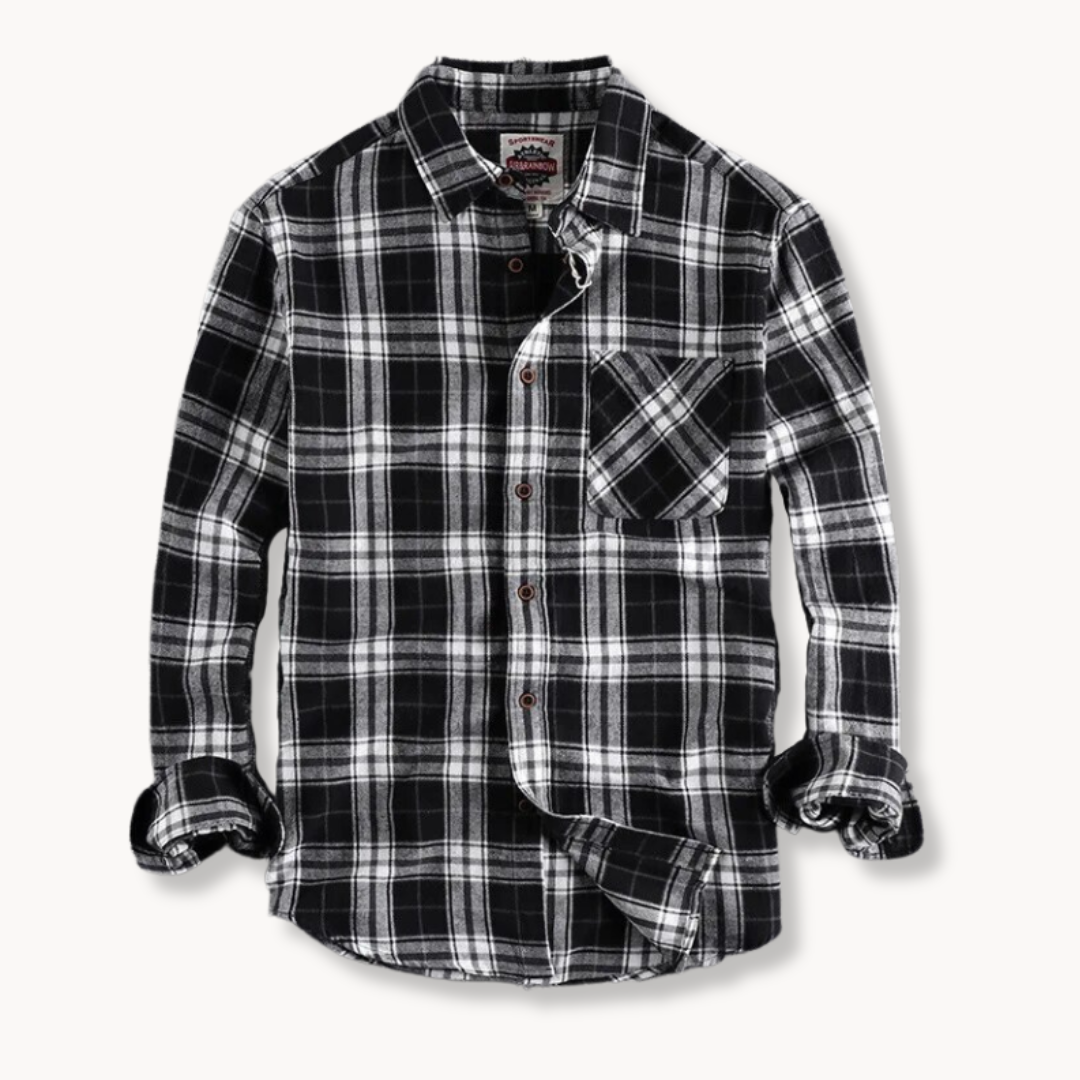Chemise en flanelle homme en coton doux 3
