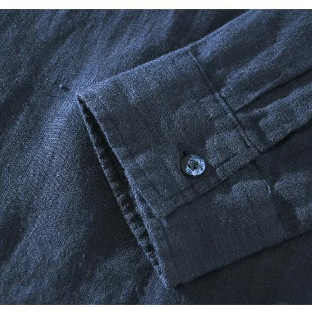 Chemise en lin homme Sorrento avec col classique 3