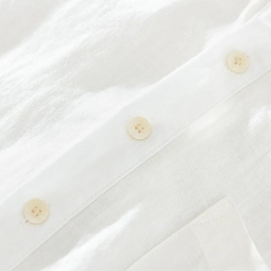 Chemise en lin homme Sorrento avec col classique 8