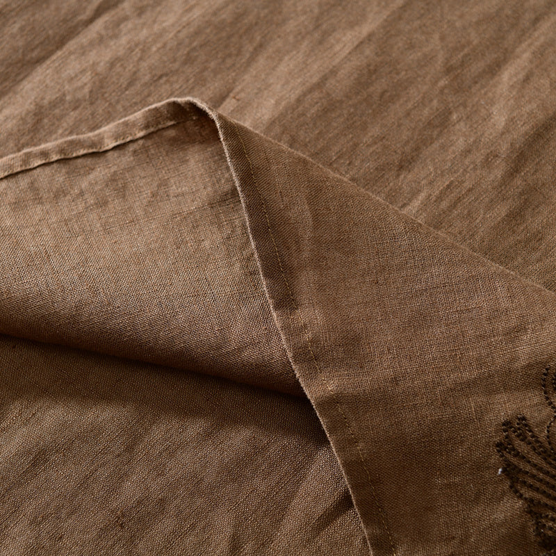Chemise en lin homme à manches courtes élégante pour l'été 4