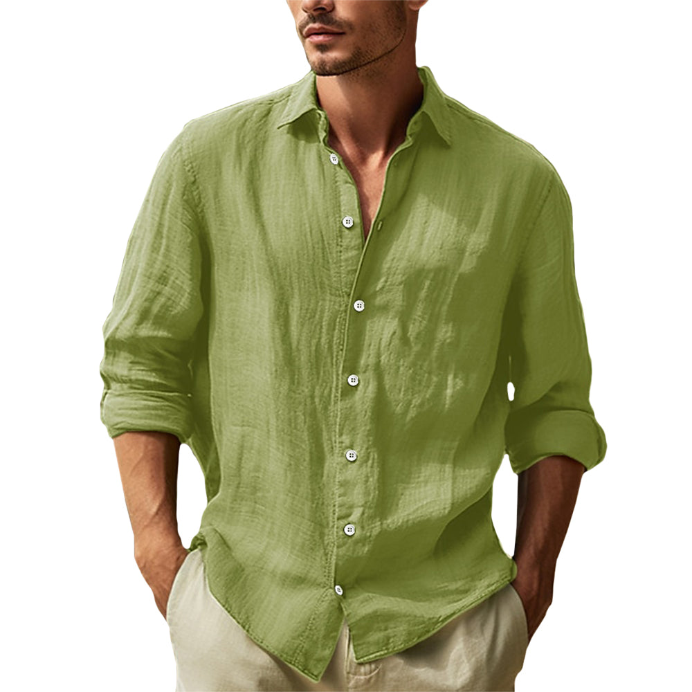 Chemise en lin homme décontractée, légère et élégante 3