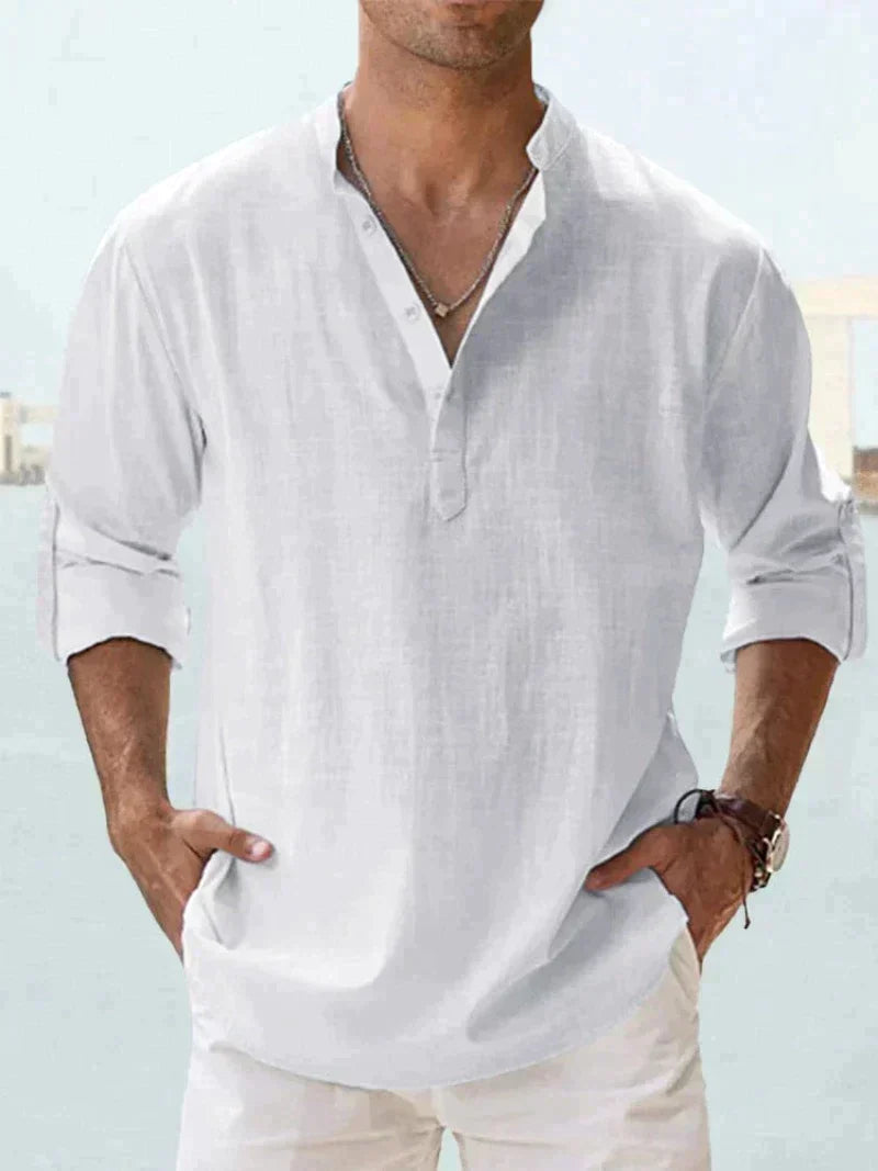 Chemise en lin homme décontractée pour un confort optimal 10