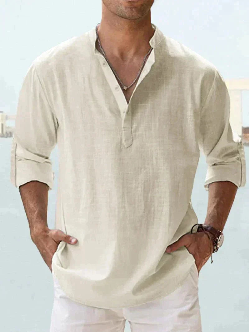 Chemise en lin homme décontractée pour un confort optimal 13