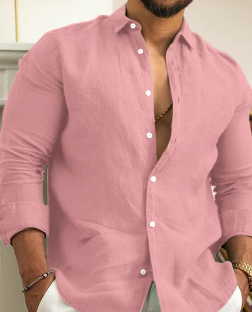 Chemise en lin homme élégante avec design stylé 5