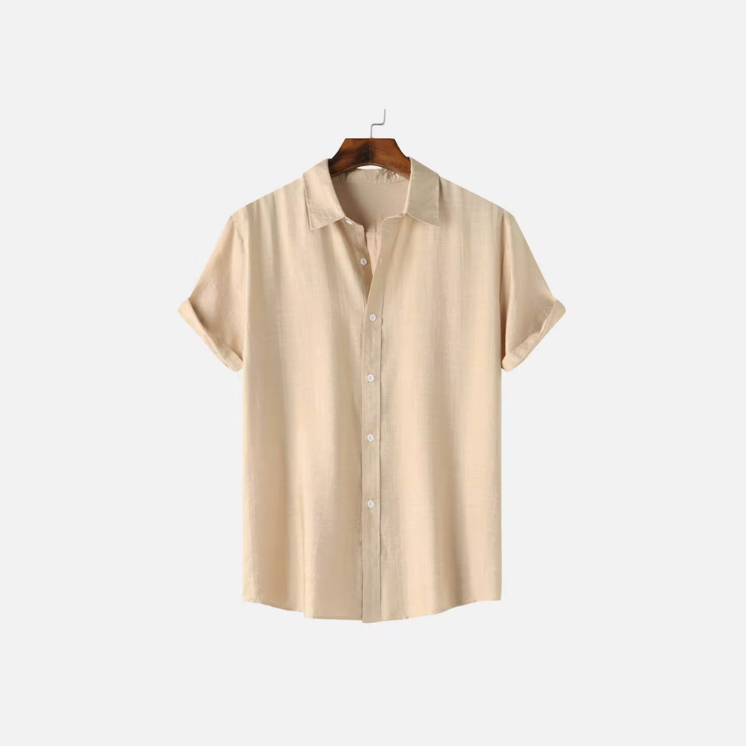 Chemise en lin homme élégante et confortable 2