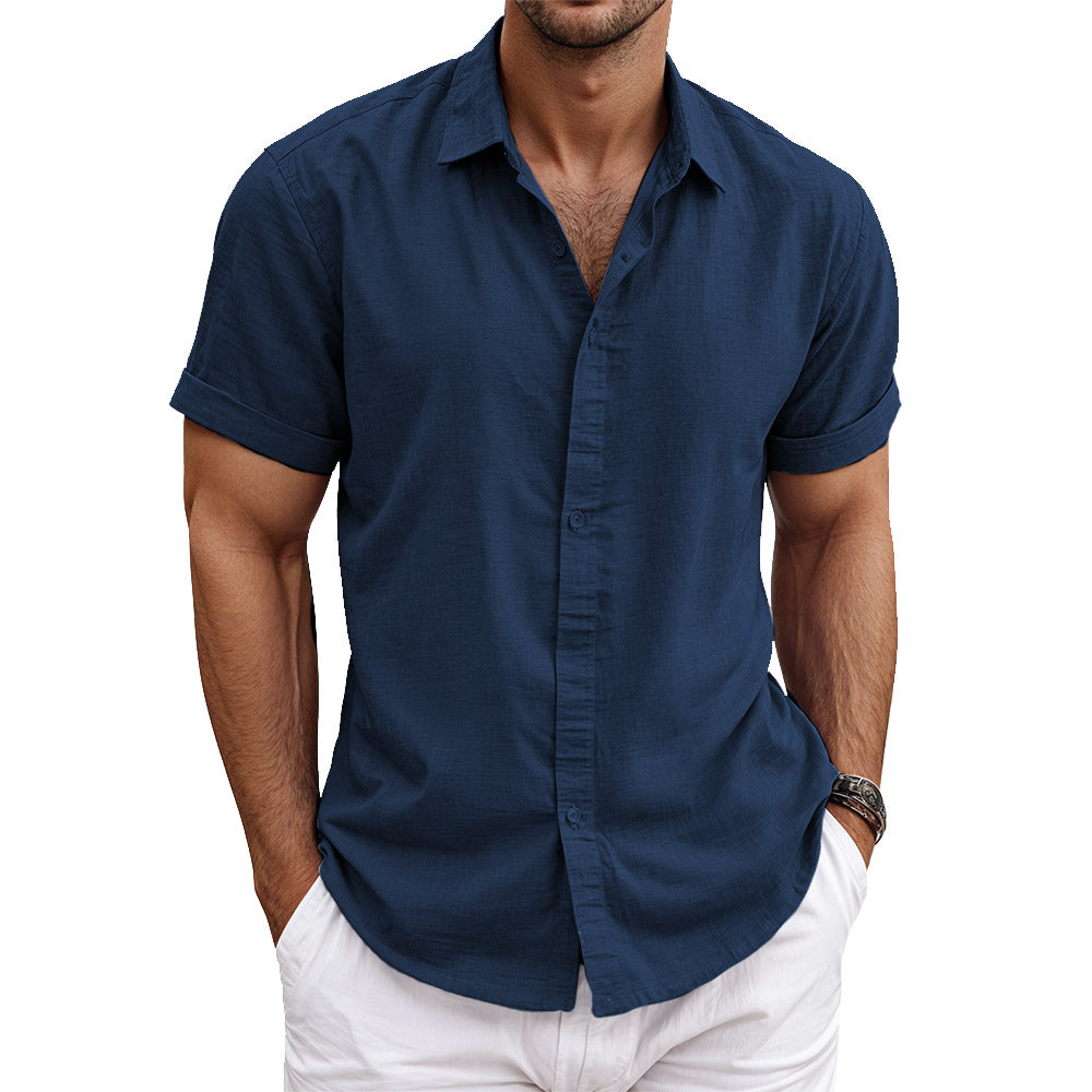 Chemise en lin homme élégante et respirante 3