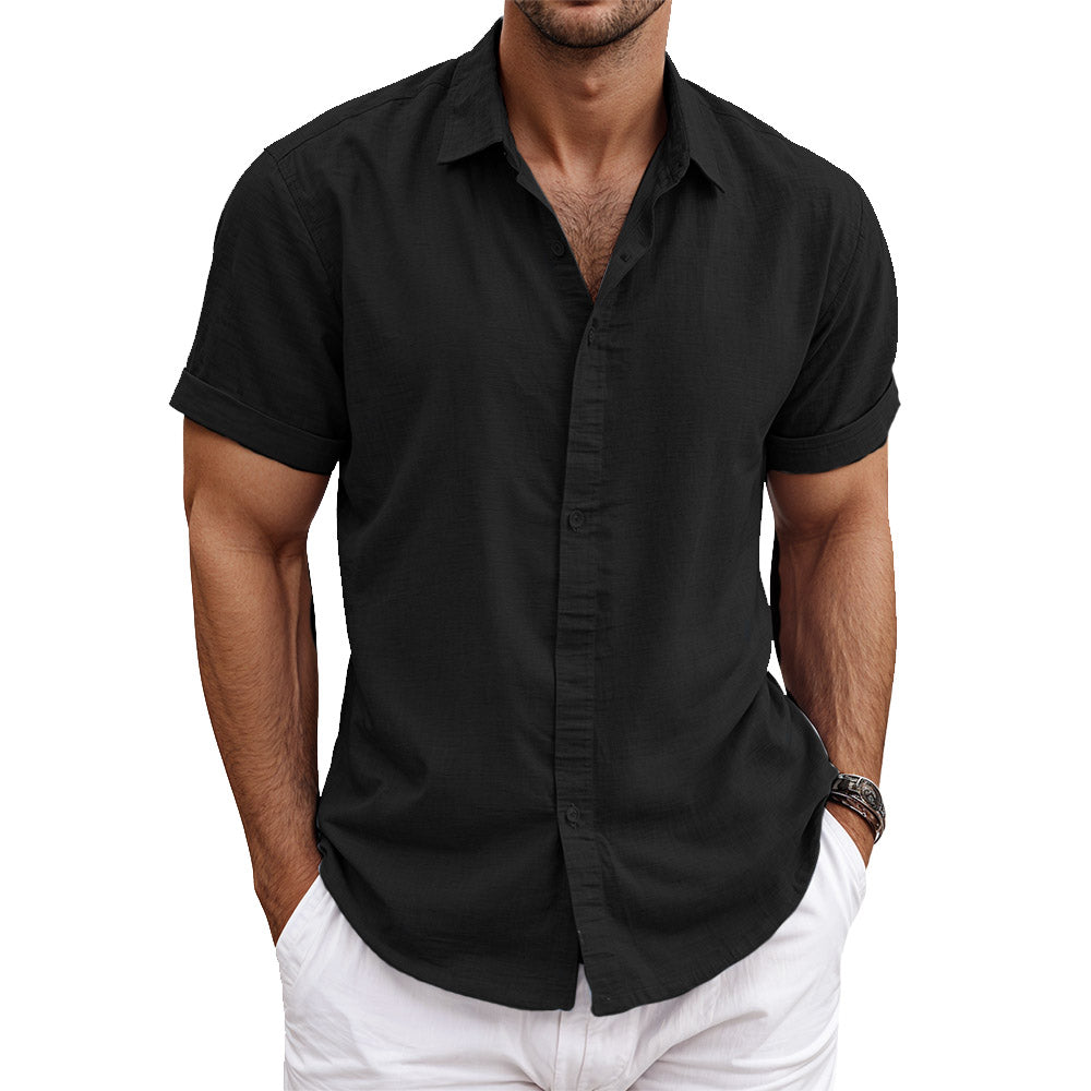 Chemise en lin homme élégante et respirante 4