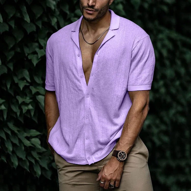 Chemise en lin homme estivale avec coupe flatteuse 15