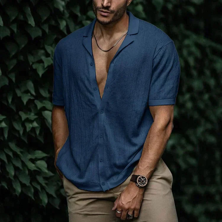 Chemise en lin homme estivale avec coupe flatteuse 16