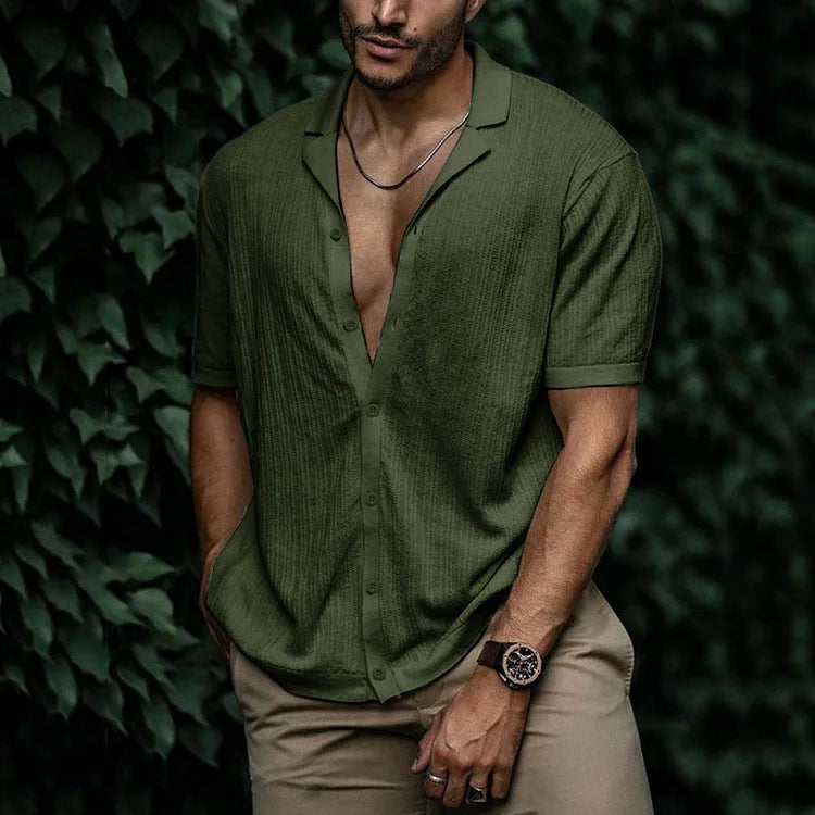 Chemise en lin homme estivale avec coupe flatteuse 18