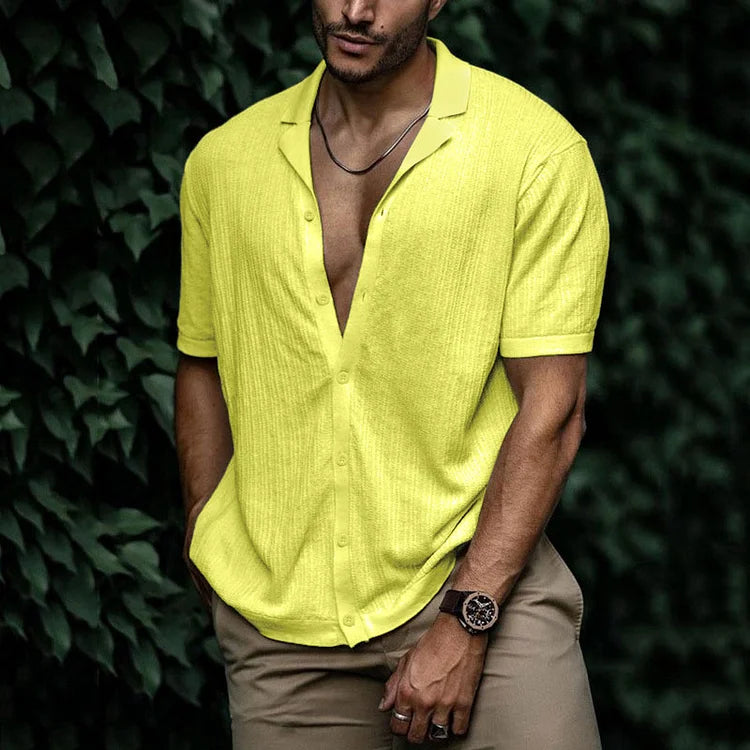 Chemise en lin homme estivale avec coupe flatteuse 19