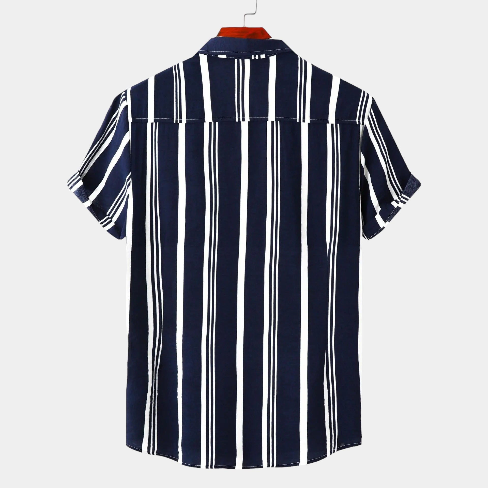 Chemise en lin rayée homme élégante, coupe classique 1