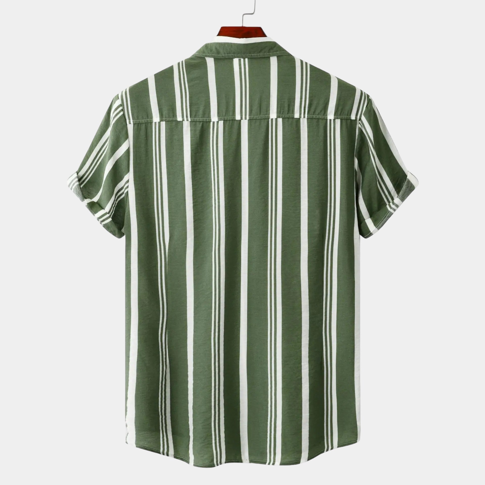 Chemise en lin rayée homme élégante, coupe classique 7