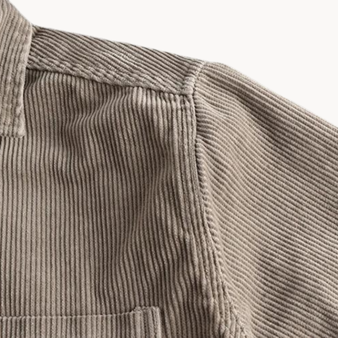 Chemise en velours côtelé pour homme en coton classique 3