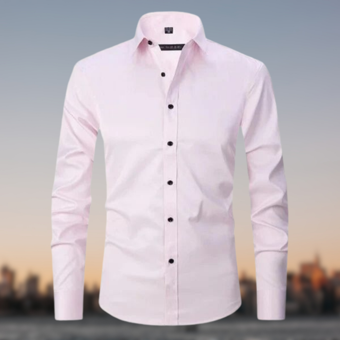 Chemise habillée ajustée pour homme en tissu respirant 7