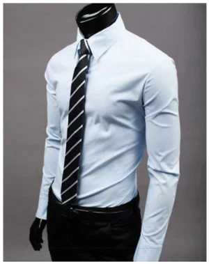 Chemise habillée en coton pour homme, coupe classique élégante 12
