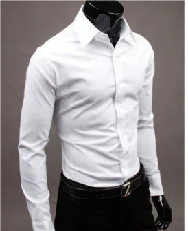 Chemise habillée en coton pour homme, coupe classique élégante 2