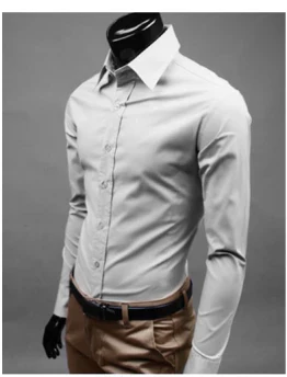 Chemise habillée en coton pour homme, coupe classique élégante 8
