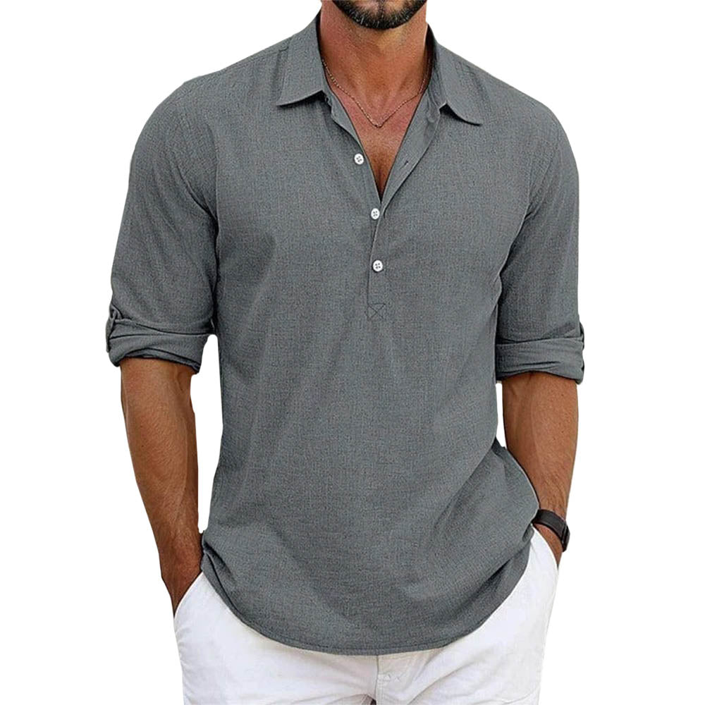 Chemise habillée en tissu de luxe pour homme élégante 2